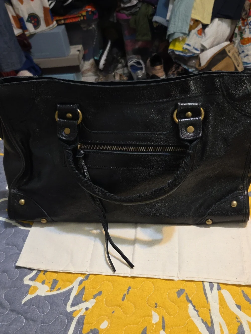 Italian Black Women’s Leather Satchel Bag